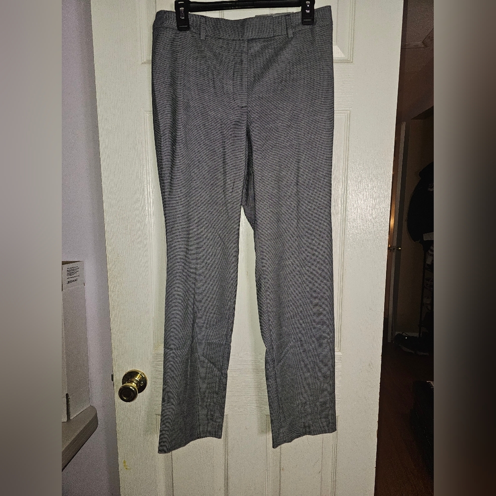 Talbots "High-Waist Straight Pant Dress Business Blue White NEW